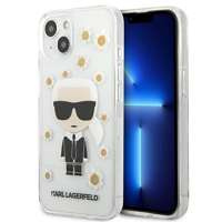 Etui KARL LAGERFELD Apple iPhone 13 Mini Flower Ikonik Karl Bezbarwny Case