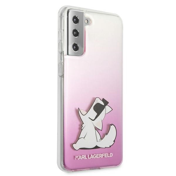 Etui KARL LAGERFELD Samsung Galaxy S21 Plus Choupette Fun Różowy Hardcase