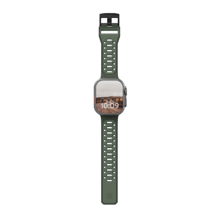 UAG Civilian - silikonowy pasek do Apple Watch seria: 1-3, 42mm / 4-6 & SE 1-2, 44mm / 7-9, 45mm / 10, 46mm / Ultra 1-2, 49mm (olive)