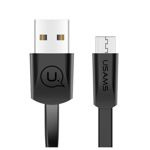 Kabel Płaski USAMS MicroUSB 1,2m U2 SJ201MIC01 US-SJ201 Czarny