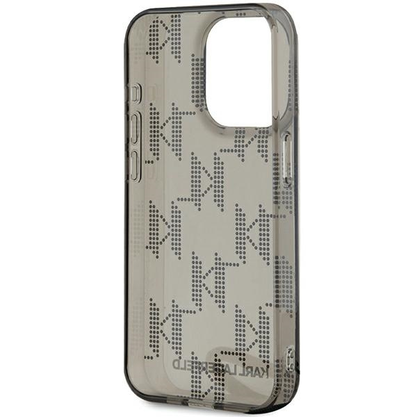 Etui Karl Lagerfeld KLHCP15LHKDPNSK iPhone 15 Pro 6.1" czarny/black hardcase IML Mono KL Pattern & Cord