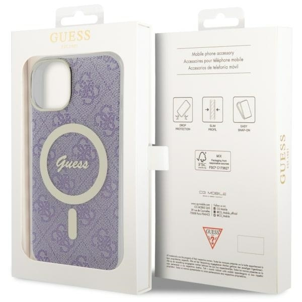 Etui Guess GUHMP14MH4STU iPhone 14 Plus 6.7" purpurowy/purple hardcase 4G MagSafe Case