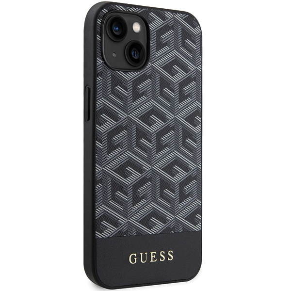 Etui Guess GUHMP15SHGCFSEK iPhone 15 / 14 / 13 6.1" czarny/black hardcase GCube Stripes MagSafe Case