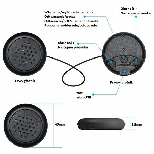 Opaska dziecięca z funkcją bluetooth Hipopotam / Hippo