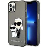 Etui Karl Lagerfeld KLHCP12MHNKCTGK iPhone 12 /12 Pro 6,1" czarny/black hardcase Gliter Karl&Choupette Case