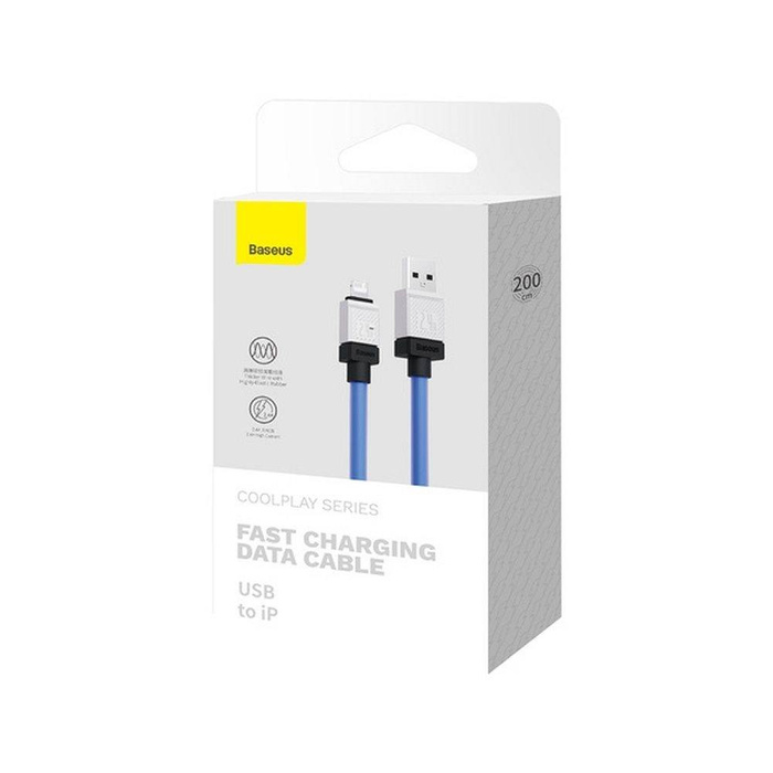 BASEUS kabel USB do Apple Lightning 8-pin CoolPlay 2,4A 2m niebieski CAKW000503