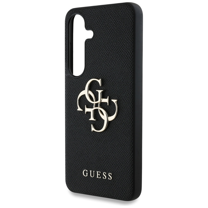 Etui Guess Grained Big 4G Logo Small      Classic Logo do Samsung Galaxy S25 czarny