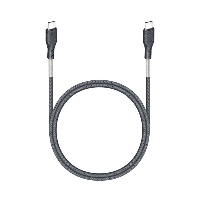 FORCELL F-ENERGY Carbon CB-02C kabel Typ C do Typ C PD QC3.0 5A 60W 1 m czarny