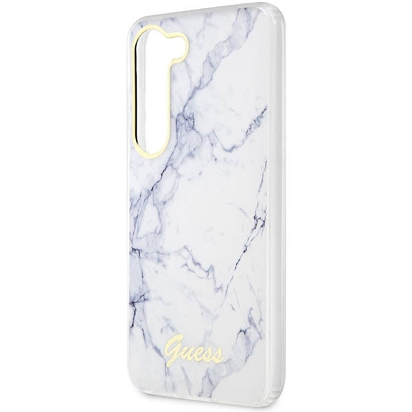 Etui Guess GUHCS23MPCUMAH S23 Plus S916 biały/white hardcase Marble Case