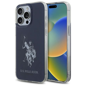 US Polo USHCP15XTPUHRBV iPhone 15 Pro     Max 6,7" niebieski/blue Shiny Big Logo