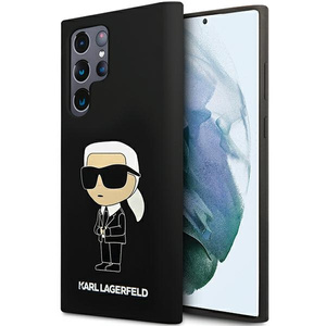 Etui Karl Lagerfeld KLHCS24LSNIKBCK S24 Ultra S928 hardcase czarny/black Silicone Ikonik Case