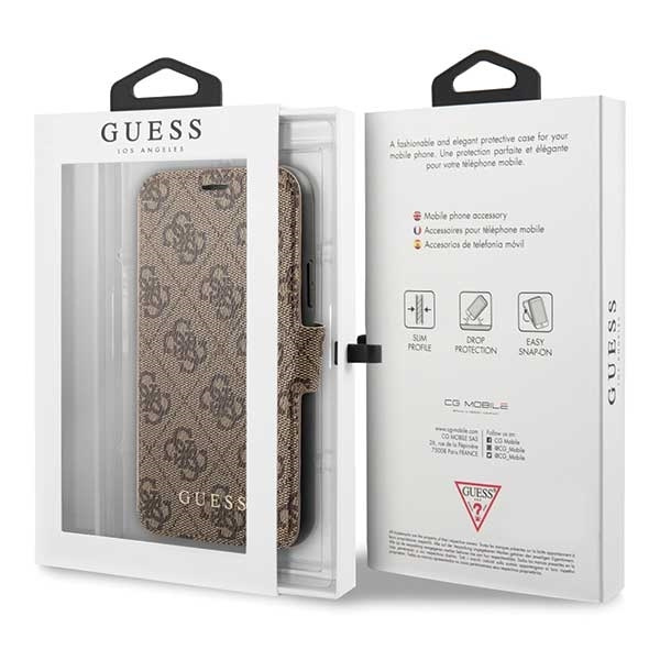 Etui Guess Apple iPhone 11 Pro brown/brązowy book 4G Case  