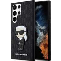 Etui Karl Lagerfeld KLHCS23LSAKLHKPK S23 Ultra S918 hardcase czarny/black Saffiano Monogram Ikonik Case