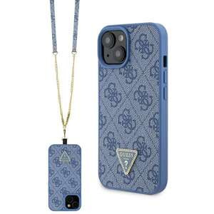 Etui Guess GUHCP15SP4TDSCPB iPhone 15 6.1" niebieski/blue hardcase Crossbody 4G Metal Logo Case