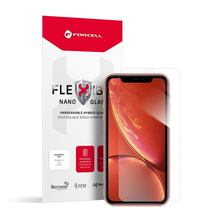 Forcell Flexible Nano Glass - szkło hybrydowe do iPhone Xr/11