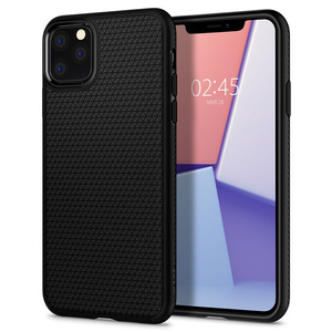 Etui SPIGEN Apple Iphone 11 Pro Max Liquid Air Matte Black Czarne Case 