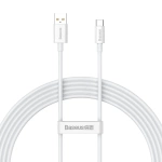 [PO ZWROCIE] Baseus Superior Series kabel do szybkiego ładowania USB-A - USB-C 100W 480Mb/s 2m biały