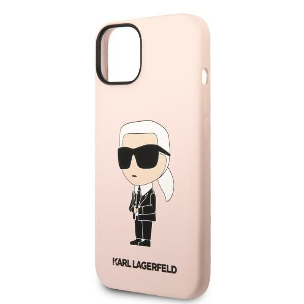 Etui Karl Lagerfeld Klhcp14msnikbcp Iphone 14 Plus 6,7" Hardcase Różowy/pink Silicone Ikonik Case