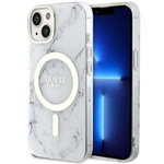 Etui Guess GUHMP14MPCUMAH iPhone 14 Plus 6.7" biały/white hardcase Marble MagSafe Case