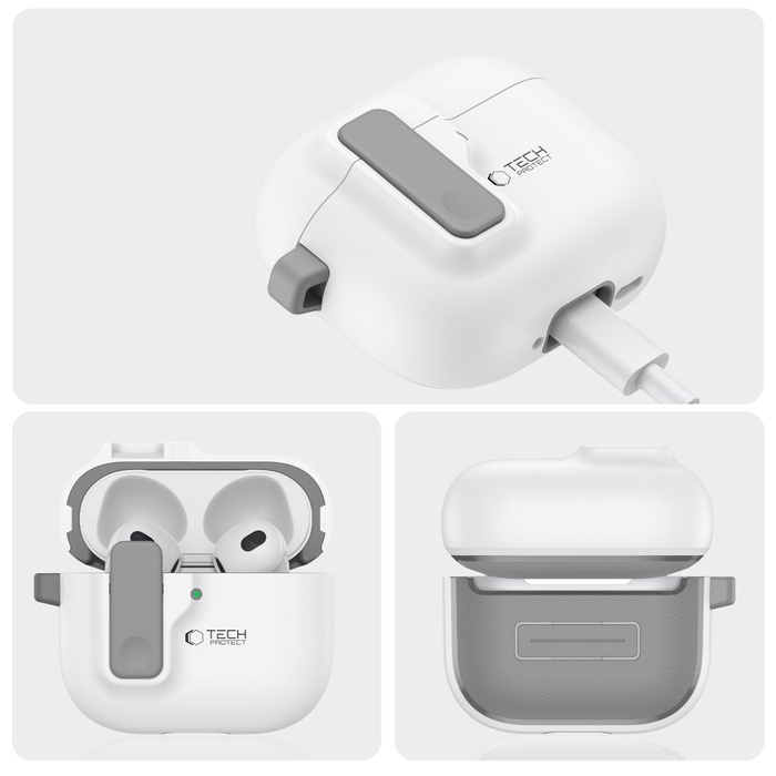 TECH-PROTECT SLIM HOOK APPLE AIRPODS 4 WHITE