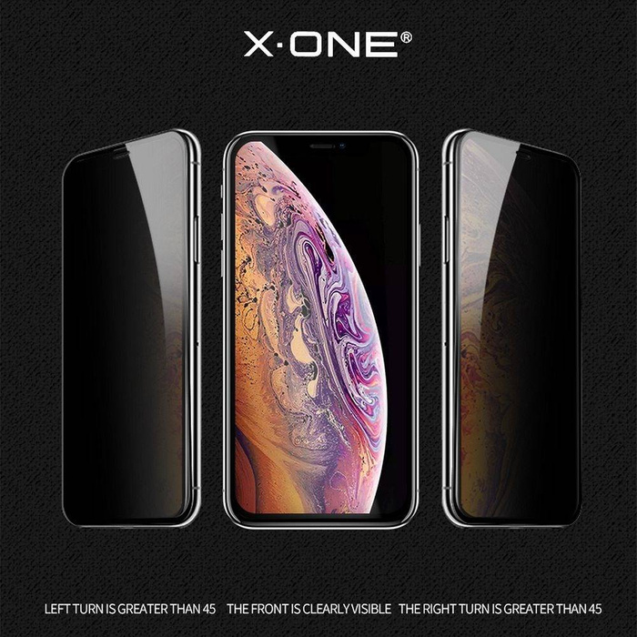 Szkło hartowane X-ONE Full Cover Extra Strong Privacy - do iPhone 11 Pro (full glue) czarny