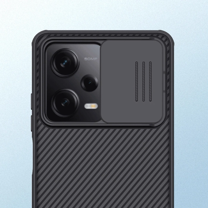 Nillkin CamShield Pro Case etui do Xiaomi Redmi Note 12 Pro+ pokrowiec z osłoną na aparat czarne