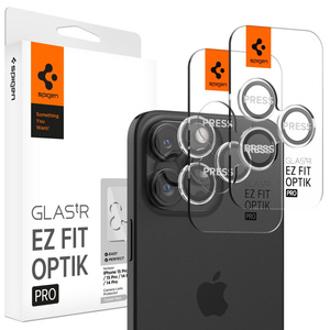 Szkło OSŁONA APARATU SPIGEN OPTIK.TR ”EZ FIT” CAMERA PROTECTOR 2-PACK IPHONE 14 PRO / 14 PRO MAX / 15 PRO / 15 PRO MAX / 16 PRO / 16 PRO MAX CRYSTAL CLEAR