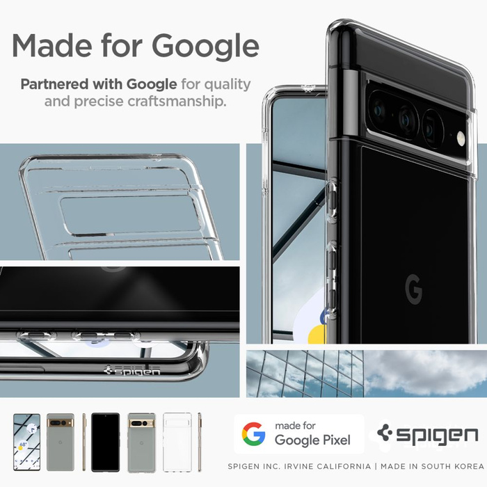 Etui Spigen Ultra Hybrid Google Pixel 7 Pro Etui Crystal Clear