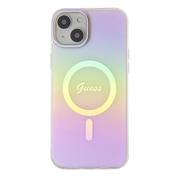 Etui Guess GUHMP15MHITSP iPhone 15 Plus 6.7" różowy/pink hardcase IML Iridescent MagSafe Case