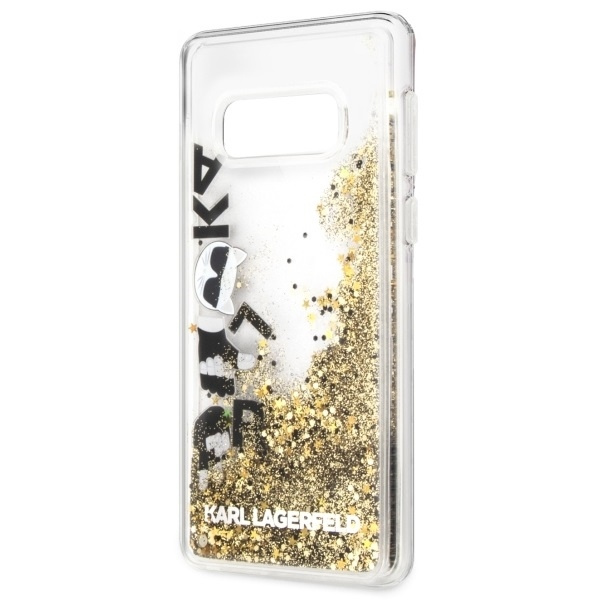 Etui KARL LAGERFELD Samsung Galaxy S10e Glitter Czarno-Złoty Case