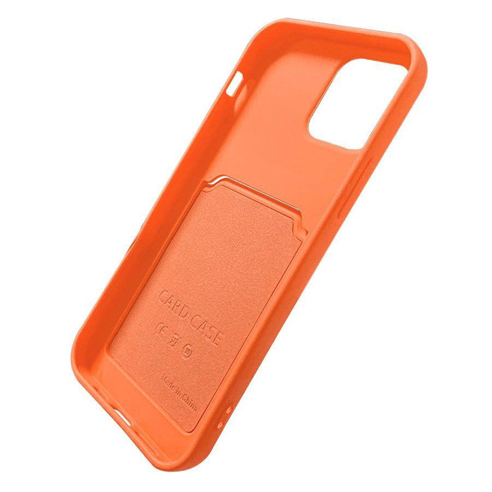 ETUI Card Case silikonowe etui portfel z kieszonką na kartę dokumenty do Samsung Galaxy S21 Ultra 5G ciemnozielony CASE