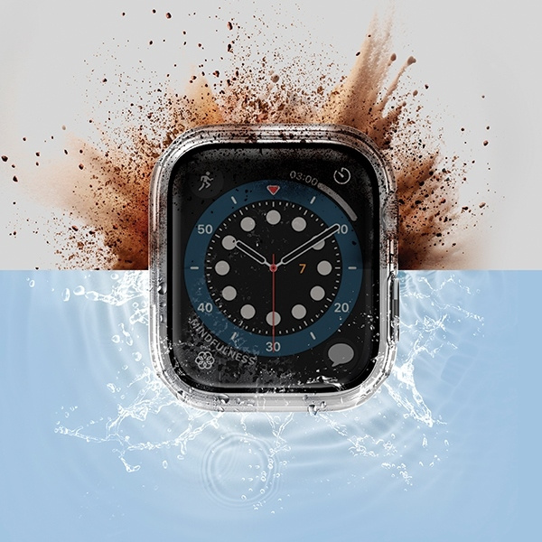 Etui UNIQ Nautic Apple Watch Series 7/8 41mm przezroczysty/dove clear Case