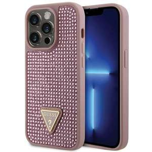 Etui Guess GUHCP14LHDGTPP iPhone 14 Pro 6.1" różowy/pink hardcase Rhinestone Triangle Case