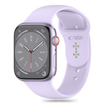 TECH-PROTECT SILICONE APPLE WATCH 4 / 5 / 6 / 7 / 8 / 9 / SE / ULTRA 1 / 2 (42 / 44 / 45 / 49 MM) ELEGANT PURPLE