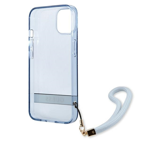 Etui GUESS Apple iPhone 13 Mini Translucent Stap Niebieski Hardcase