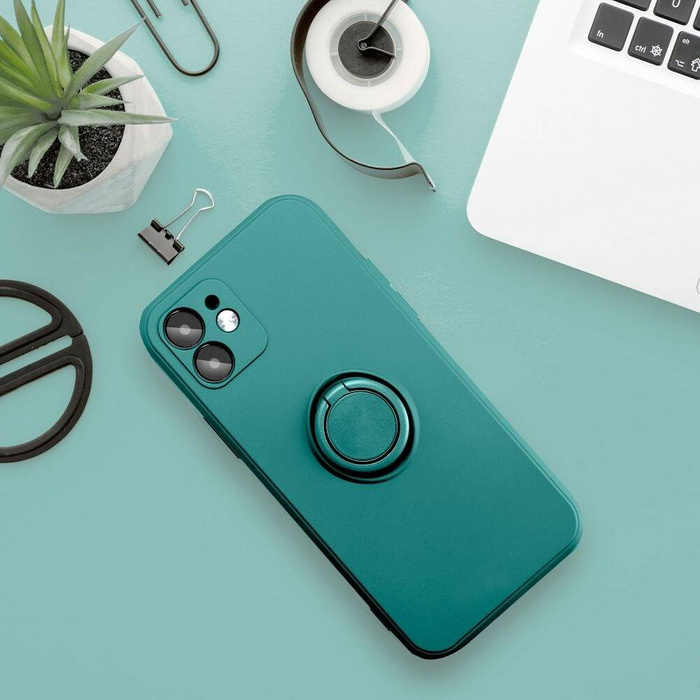 Etui Futerał SILICONE RING do XIAOMI Redmi NOTE 12S  zielony Case