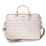 Torba GUESS Na Laptopa 15 Quilted Różowy Case