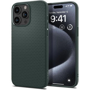 Etui Spigen Liquid Air iPhone 15 Pro Abyss Green Case