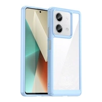 Etui Outer Space Case z żelową ramką do Xiaomi Redmi Note 13 Pro+ - niebieskie