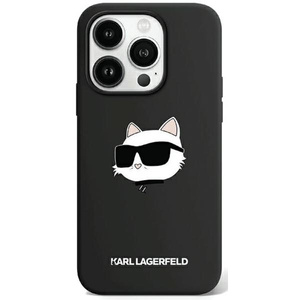 Etui Karl Lagerfeld KLHMP15XSCHPPLK iPhone 15 Pro Max 6.7" czarny/black hardcase Silicone Choupette Head MagSafe