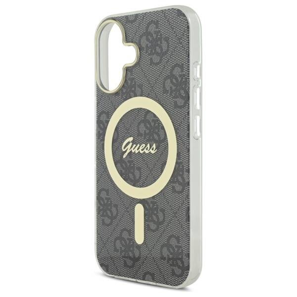 Etui Guess iPhone 16 6.1" czarny/black hardcase IML 4G MagSafe