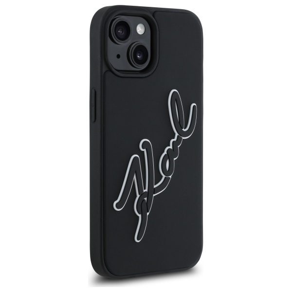 Karl Lagerfeld KLHCP15S3DRKSDLK iPhone    15 6.1" czarny/black hardcase 3D Rubber Signature