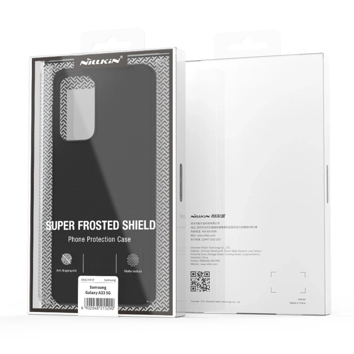 Nillkin Super Frosted Shield wzmocnione etui pokrowiec Samsung Galaxy A33 5G czerwony