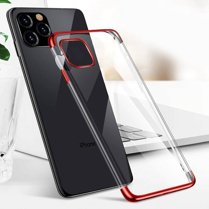 ETUI Clear Color case żelowy pokrowiec etui z metaliczną ramką Samsung Galaxy A33 5G niebieski CASE