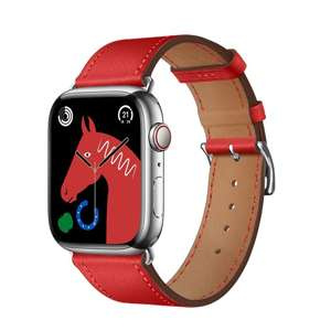 HOCO pasek do Apple Watch 42/44/45/49mm Elegant leather WA17 czerwony