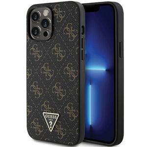 Etui Guess GUHCP13XPG4GPK iPhone 13 Pro Max 6.7" czarny/black hardcase 4G Triangle Metal Logo Case