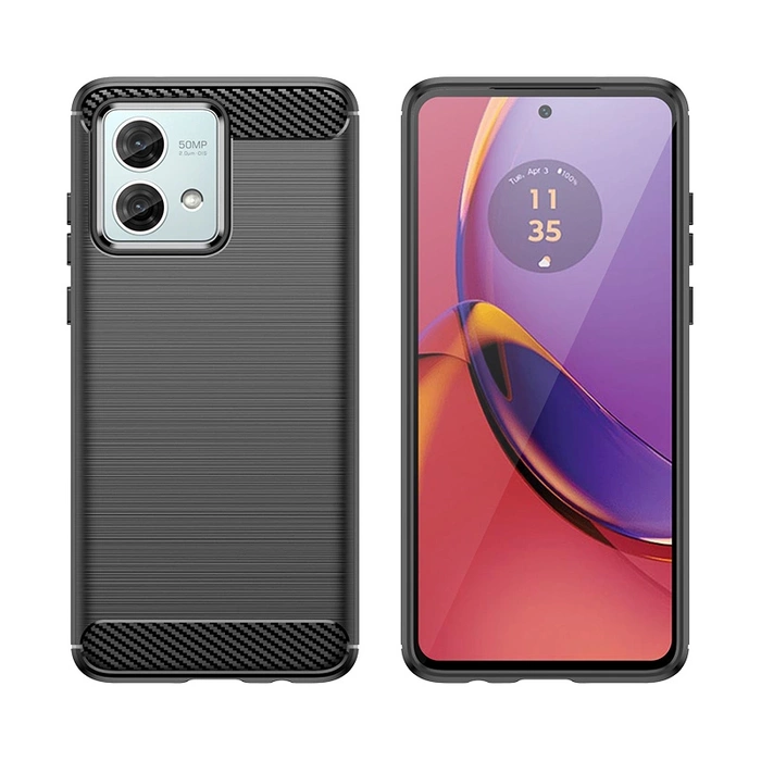 Etui Carbon Case do Motorola Moto G84 - czarne