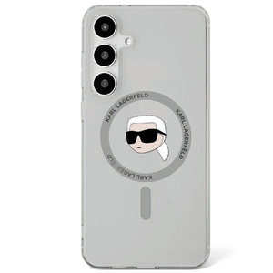 Etui Karl Lagerfeld Button Karl Head      Printed Logo MagSafe do Samsung Galaxy S25 czarny