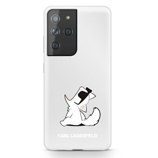 Etui KARL LAGERFELD Samsung Galaxy S21 Ultra Choupette Fun Bezbarwny Hardcase