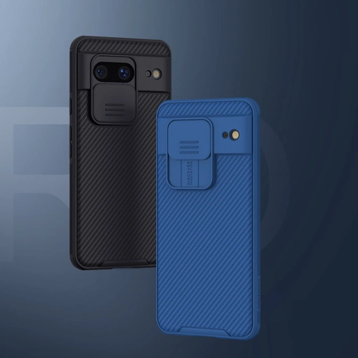 Etui z osłoną na aparat Nillkin CamShield Pro Case do Google Pixel 8 - niebieskie